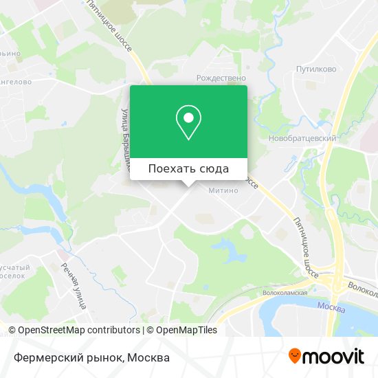 Карта Фермерский рынок