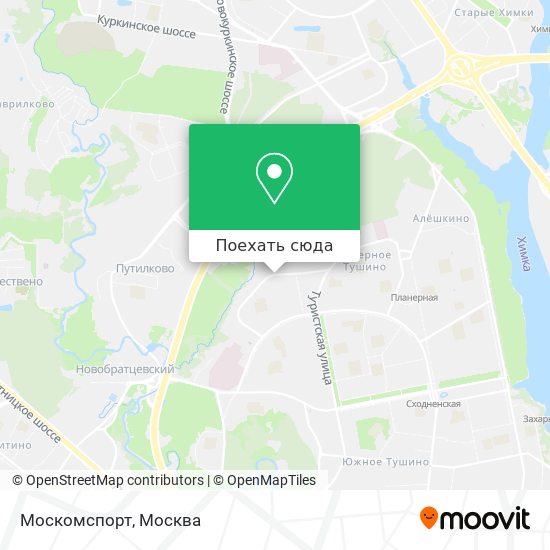 Карта Москомспорт