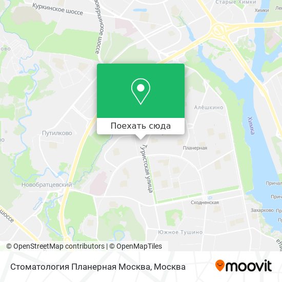 Карта Стоматология Планерная Москва