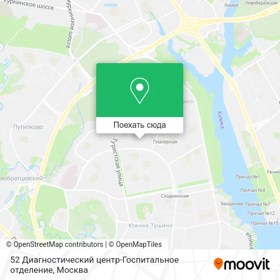 Карта 52 Диагностический центр-Госпитальное отделение
