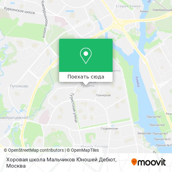 Карта Хоровая школа Мальчиков Юношей Дебют