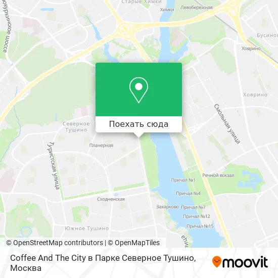 Карта Coffee And The City в Парке Северное Тушино
