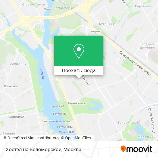 Карта Хостел на Беломорскои