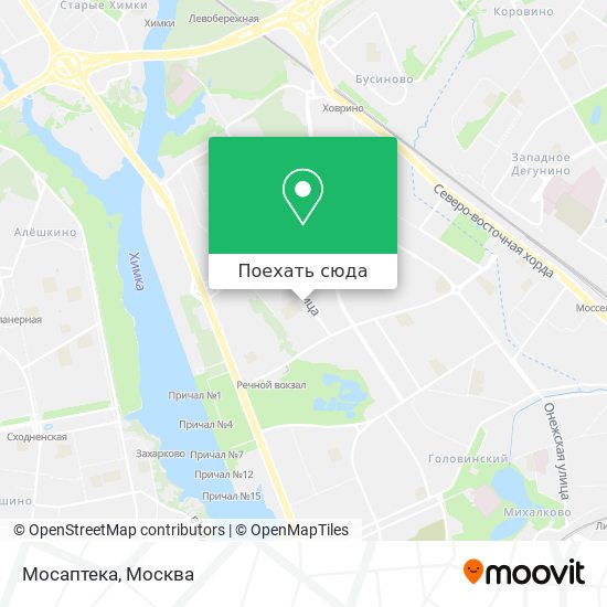 Карта Мосаптека