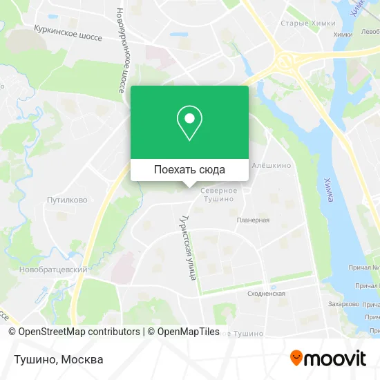 Карта Тушино