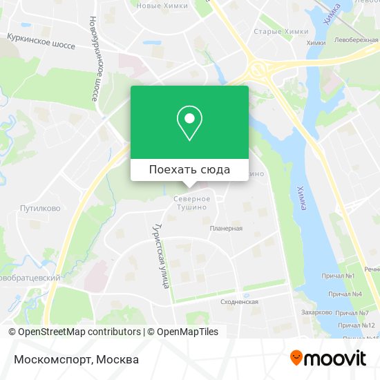 Карта Москомспорт