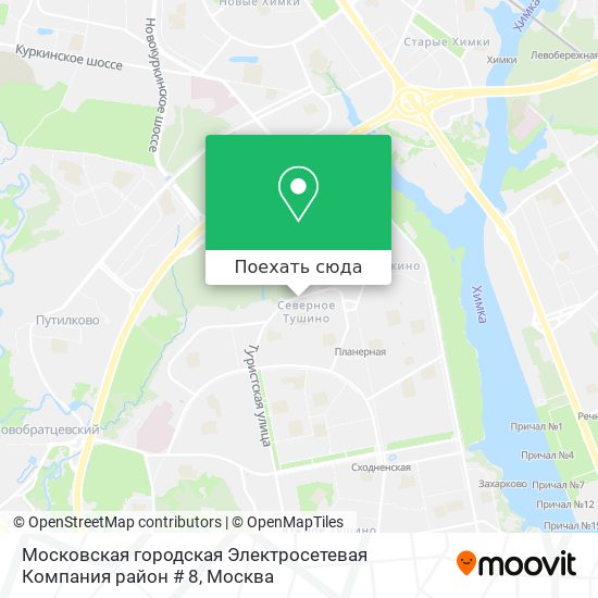 Карта Московская городская Электросетевая Компания район # 8