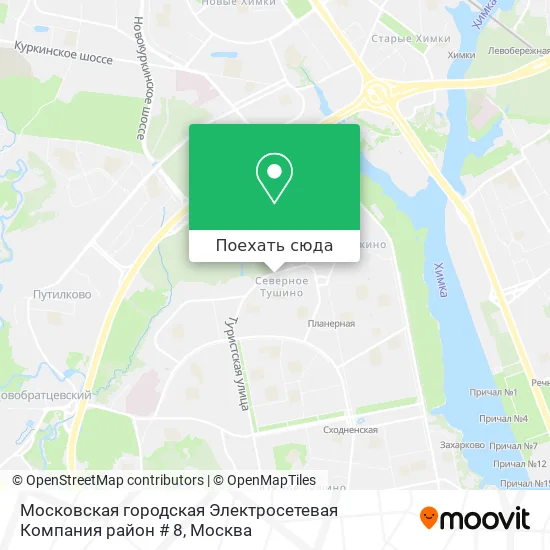Карта Московская городская Электросетевая Компания район # 8