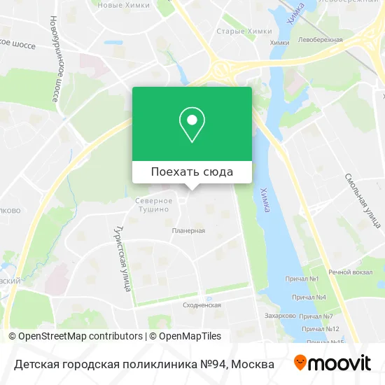 Карта Детская городская поликлиника №94