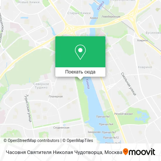 Карта Часовня Святителя Николая Чудотворца