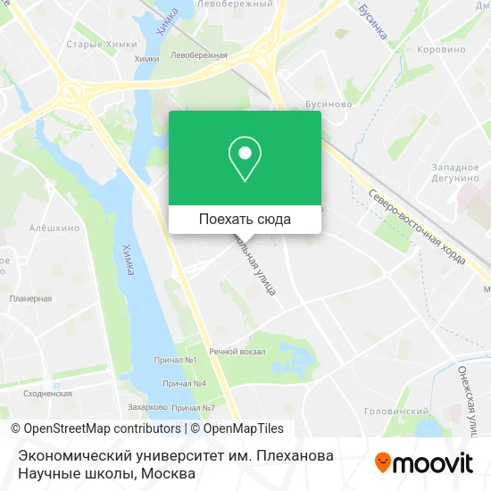 Карта Экономический университет им. Плеханова Научные школы