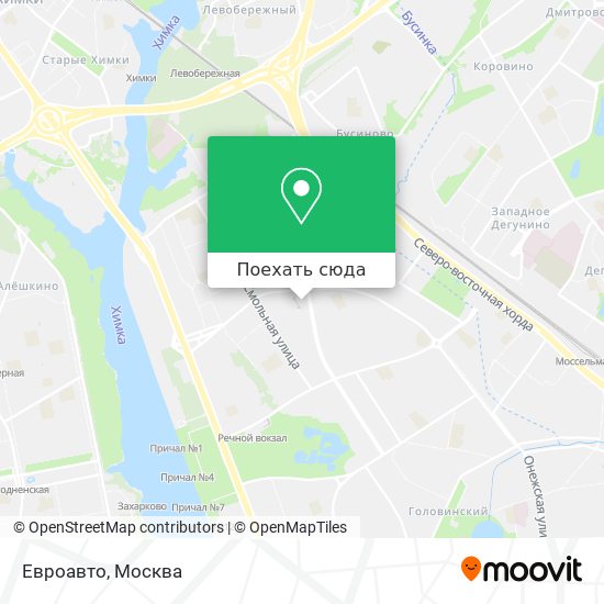 Карта Евроавто