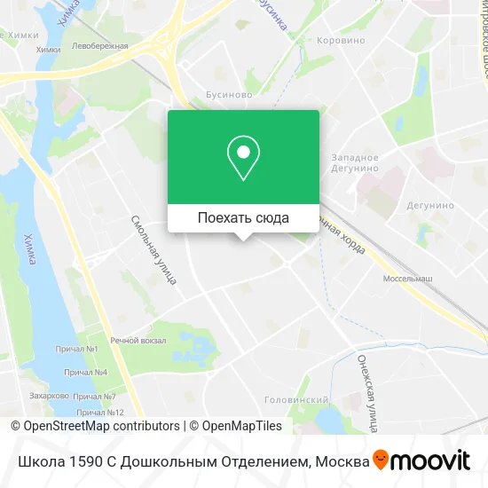 Карта Школа 1590 С Дошкольным Отделением
