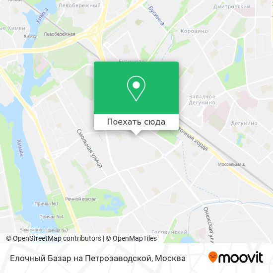 Карта Елочный Базар на Петрозаводской