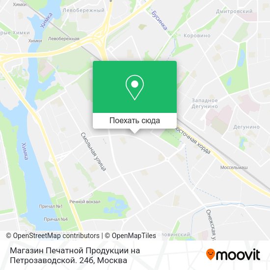 Карта Магазин Печатной Продукции на Петрозаводской. 24б