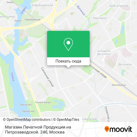 Карта Магазин Печатной Продукции на Петрозаводской. 24б