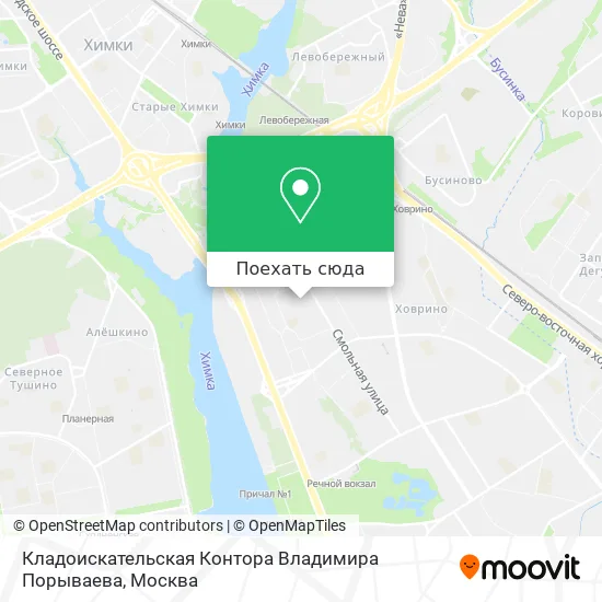 Карта Кладоискательская Контора Владимира Порываева