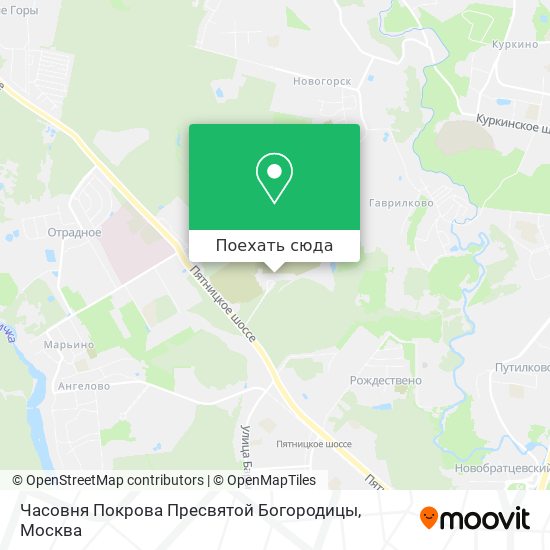 Карта Часовня Покрова Пресвятой Богородицы
