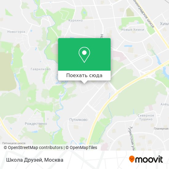 Карта Школа Друзей