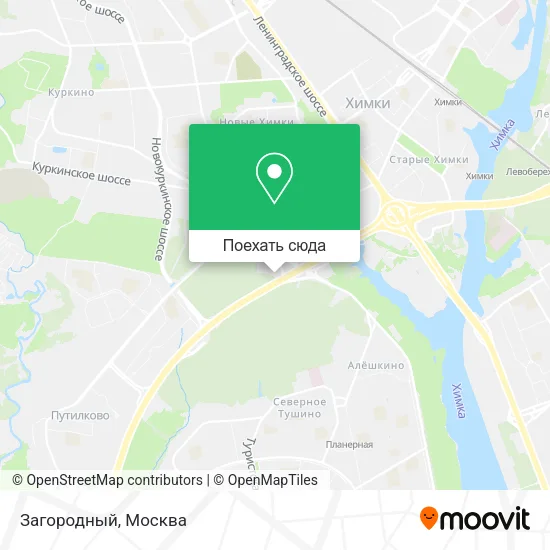 Карта Загородный