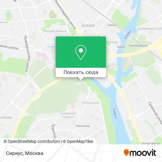 Карта Сириус