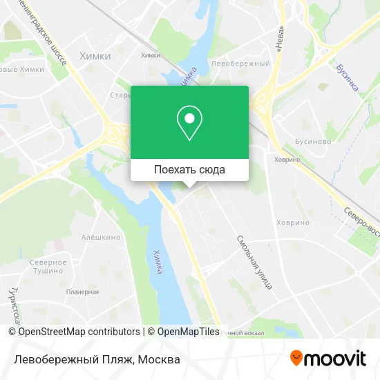 Карта Левобережный Пляж
