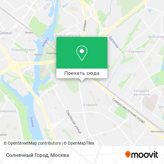 Карта Солнечный Город
