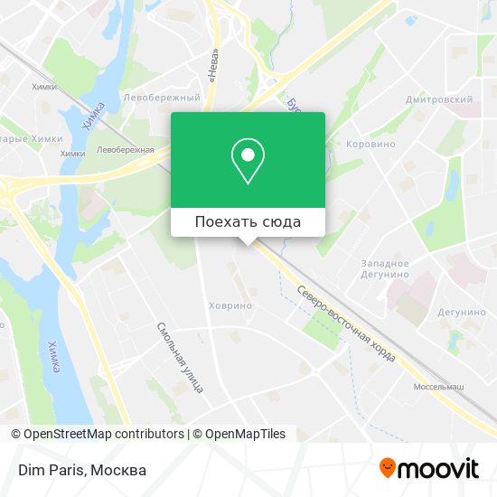 Карта Dim Paris