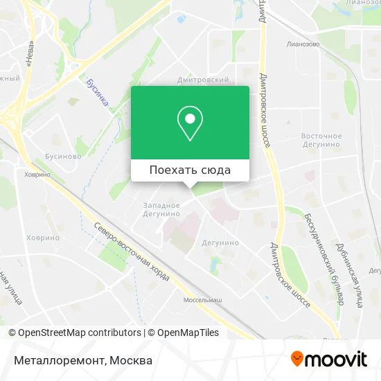 Карта Металлоремонт