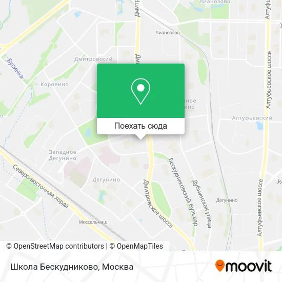 Карта Школа Бескудниково