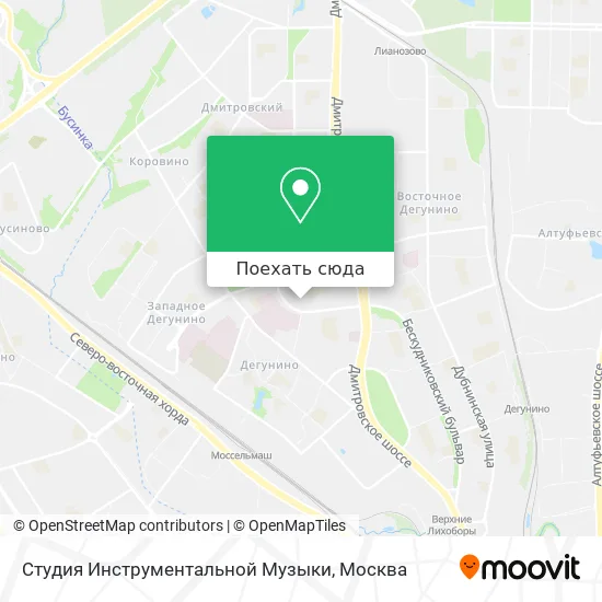 Карта Студия Инструментальной Музыки