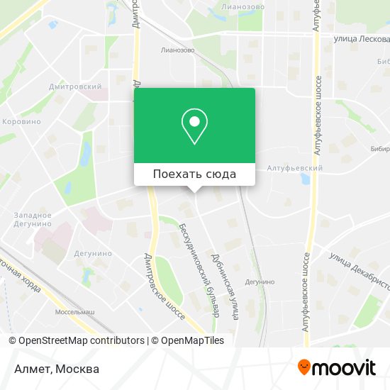 Карта Алмет