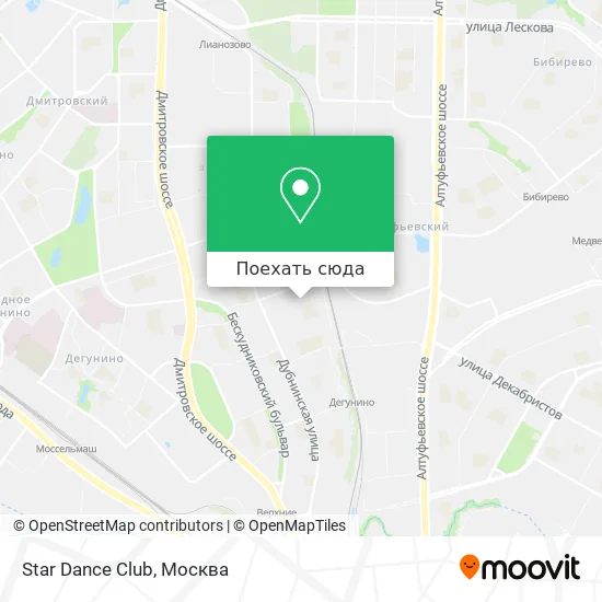 Карта Star Dance Club