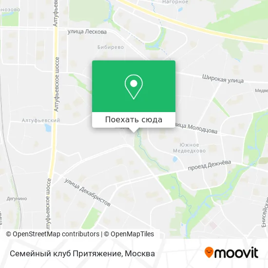 Карта Семейный клуб Притяжение