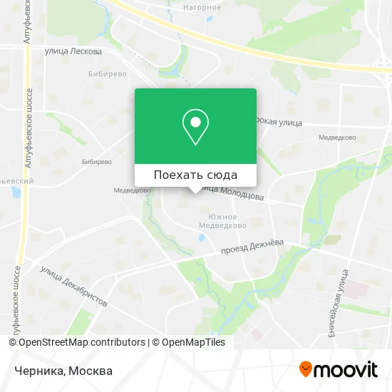 Карта Черника