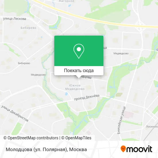 Карта Молодцова (ул. Полярная)
