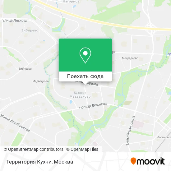 Карта Территория Кухни