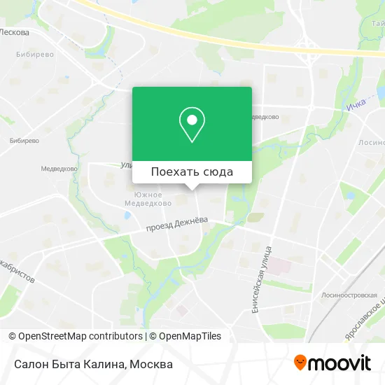 Карта Салон Быта Калина