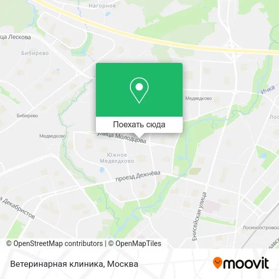 Карта Ветеринарная клиника