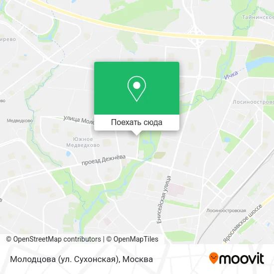 Карта Молодцова (ул. Сухонская)