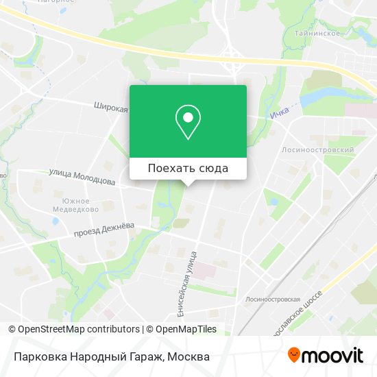 Карта Парковка Народный Гараж