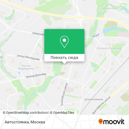 Карта Автостоянка