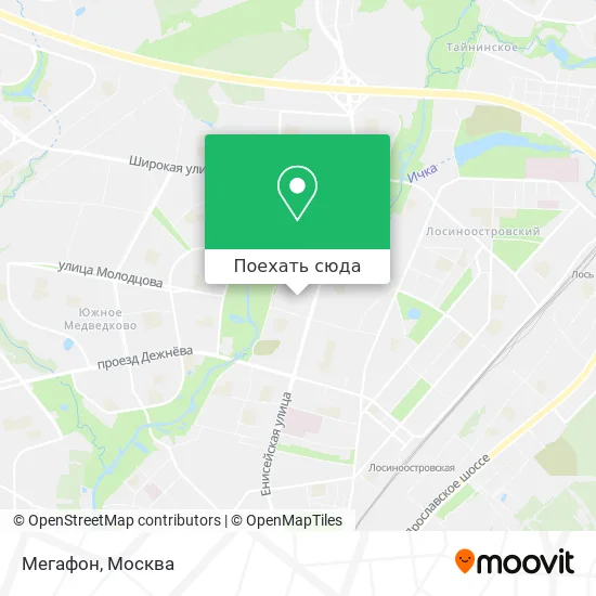 Карта Мегафон