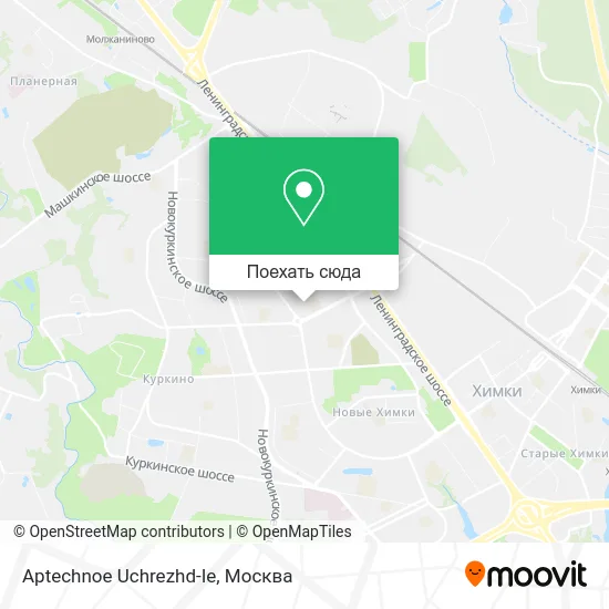 Карта Aptechnoe Uchrezhd-Ie