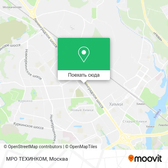 Карта МРО ТЕХИНКОМ