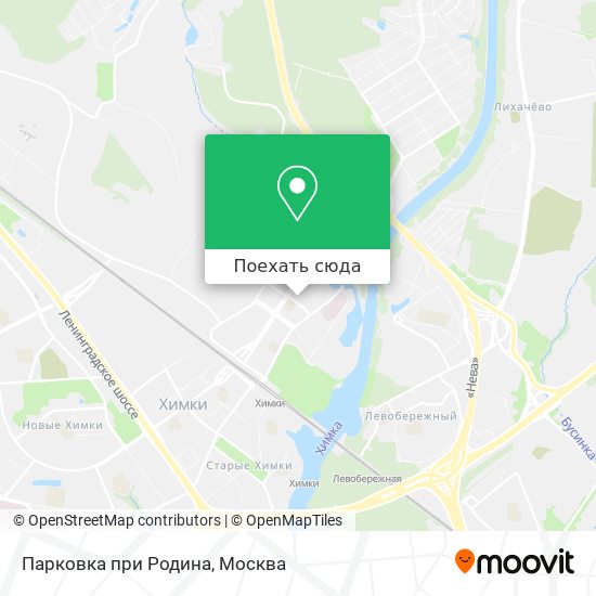 Карта Парковка при Родина