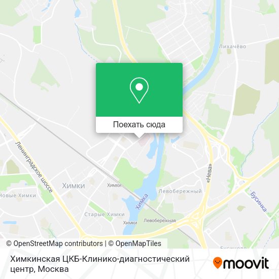 Карта Химкинская ЦКБ-Клинико-диагностический центр