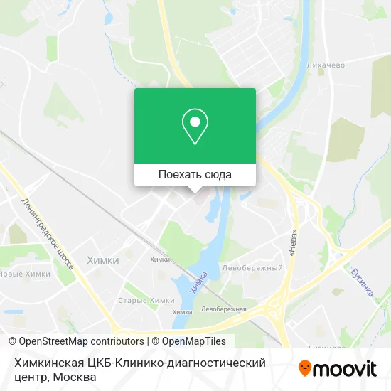 Карта Химкинская ЦКБ-Клинико-диагностический центр