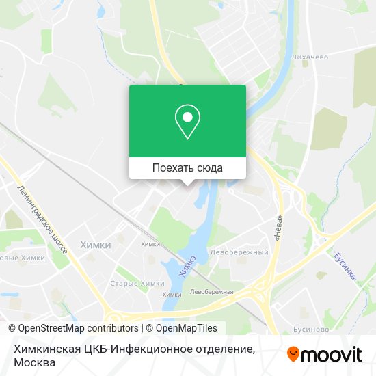 Карта Химкинская ЦКБ-Инфекционное отделение