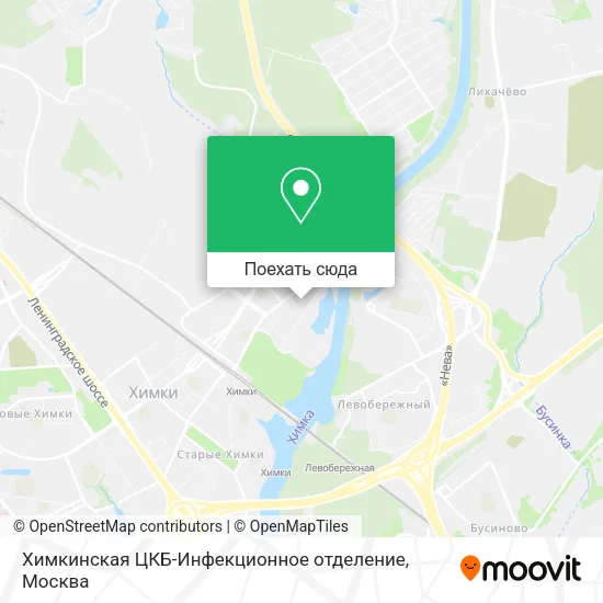 Карта Химкинская ЦКБ-Инфекционное отделение